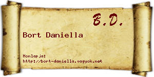 Bort Daniella névjegykártya